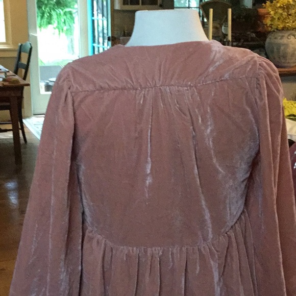 NWOT Free People Estella Velvet Mini Dress - Picture 4 of 7